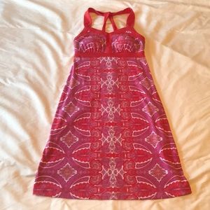 Dakini, Pink Patterned Summer Dress, XS